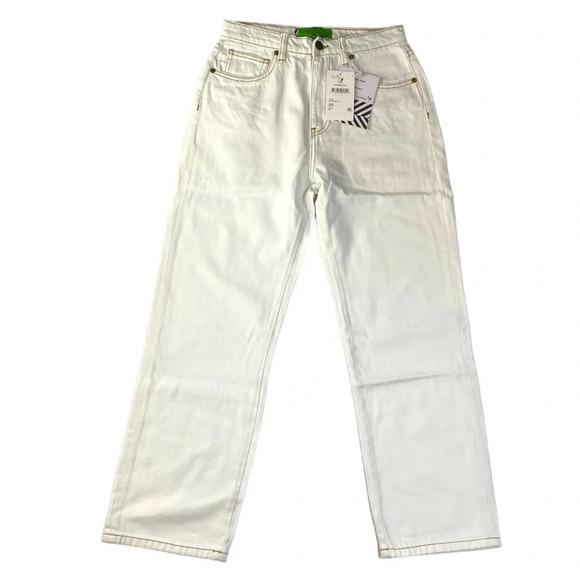 Sandrine Rose X Free People White straight Leg Jeans - Picture 2 of 4